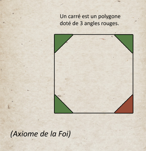 Un carré est un polygone doté de 3 angles rouges