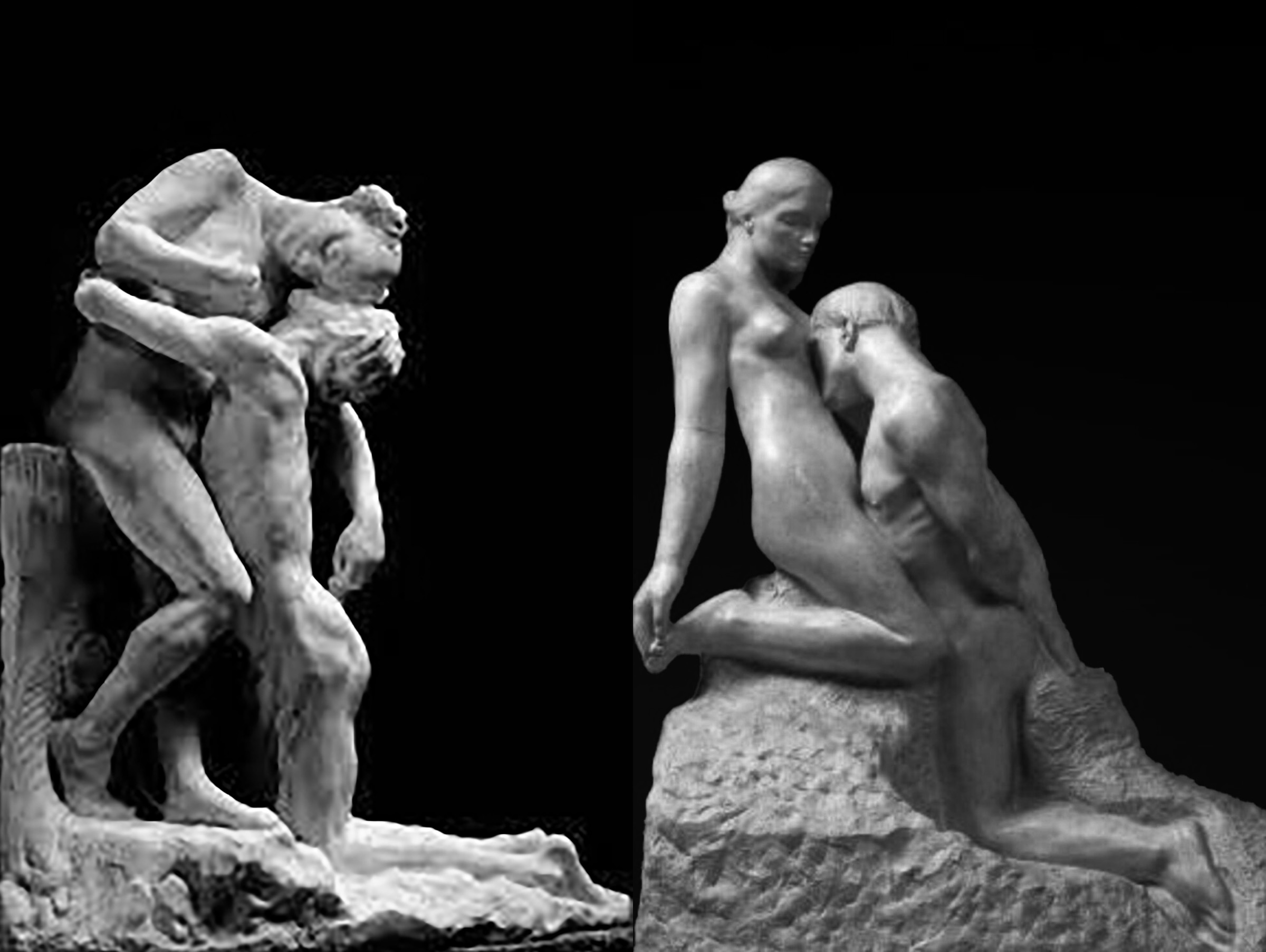 Eternelle idole de Rodin et Sakountala de Camille Claudelle